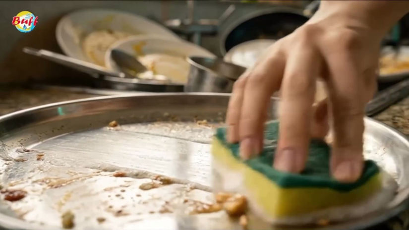Buff MYCKA Dish Wash — Kills bacteria Gen AI